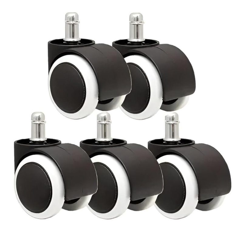 Pack 5 ruedas de silicona para sillas ejecutivas Rayoshop Chile