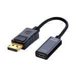 Adaptador DisplayPort a HDMI 4K Rayoshop, cable 10cm, alta resolución.