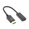 Adaptador Rayoshop, DisplayPort macho a HDMI hembra 4K, cable 10cm.