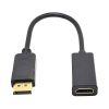 Adaptador 4K Rayoshop, DisplayPort a HDMI, cable compacto de 10cm.