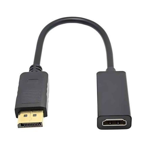 Adaptador 4K Rayoshop, DisplayPort a HDMI, cable compacto de 10cm.