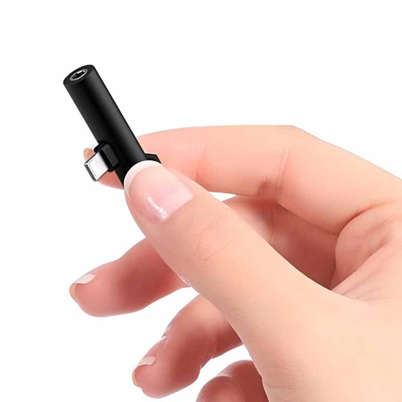 Accesorio iPhone 2 en 1 carga audio Chile