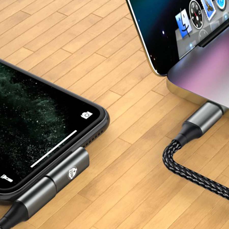 Adaptador Lightning USB-C 90 grados Rayoshop Chile