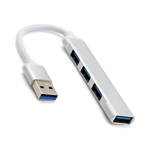 Hub 4 en 1 Adaptador Multipuertos USB a 4xUSB Slim Metalizado - imagen 4