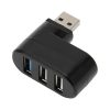 Hub 3 en 1 Adaptador Multipuertos USB a 3xUSB Base Giratoria 180°