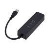 Concentrador USB Rayoshop - 4 Puertos, Ethernet, USB 3.0, Portátil