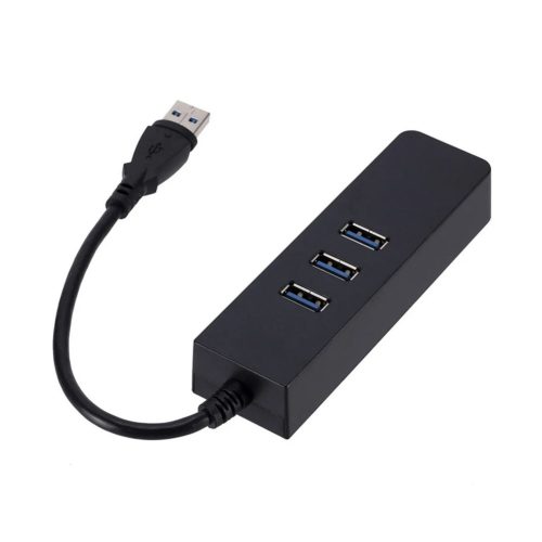 Concentrador USB Rayoshop - 4 Puertos, Ethernet, USB 3.0, Portátil