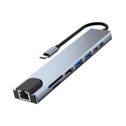 Conector USB-C 8 en 1 Rayoshop - Solución portátil para tus dispositivos