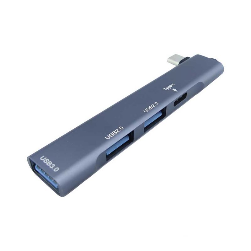 Adaptador multipuerto Type-C a USB 3.0 y PD para laptop y tablet