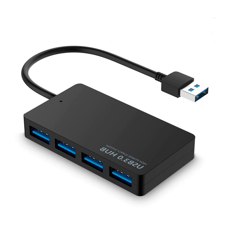 Imagen Adaptador Hub plástico USB 3.0 a 4 puertos usb 3.0