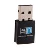 Imagen de un adaptador receptor antena Wifi USB 300Mbps, disponible en color negro. rayoshop