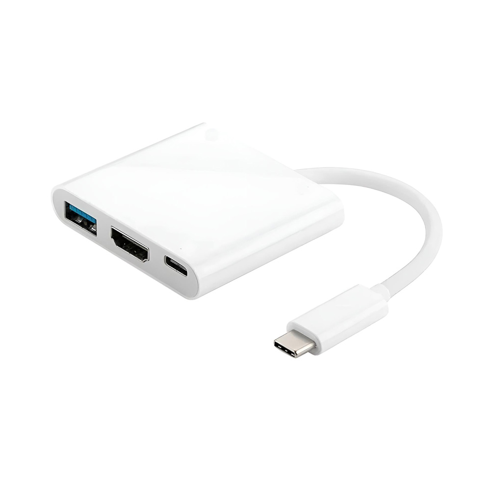 AD022-RY003 ADAPTADOR USB-C HDMI USB-C Y USB BLANCO (3)