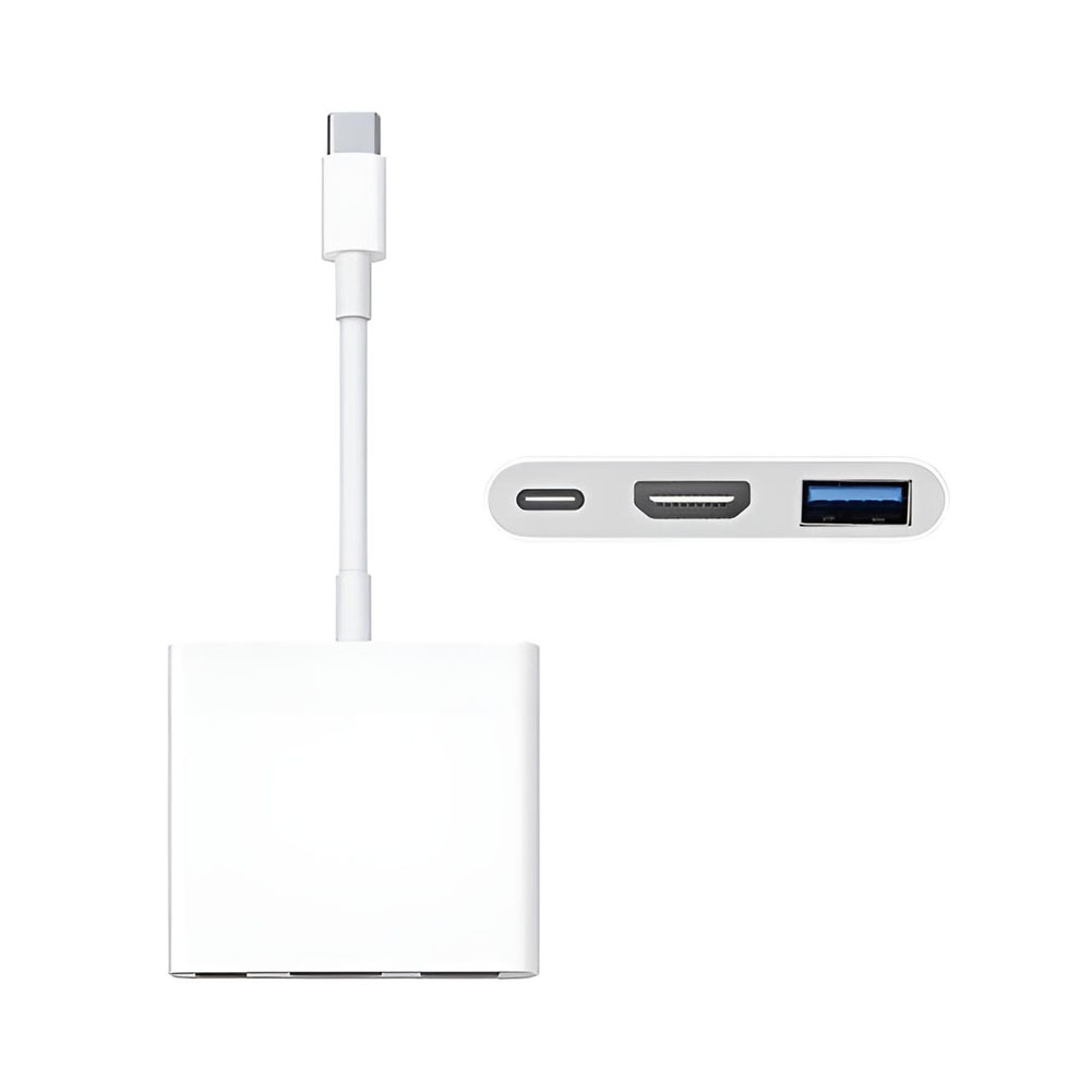 AD022-RY003 ADAPTADOR USB-C HDMI USB-C Y USB BLANCO (5)