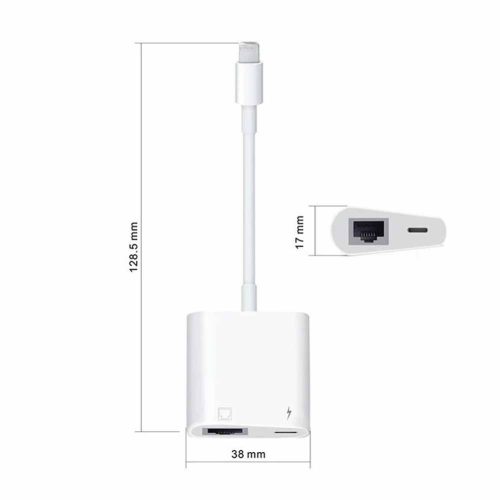 Hub USB-C 2 en 1 - Ethernet y Carga - Rayoshop