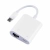 Adaptador USB-C a RJ45 100 Mbps y USB-C PD - Rayoshop