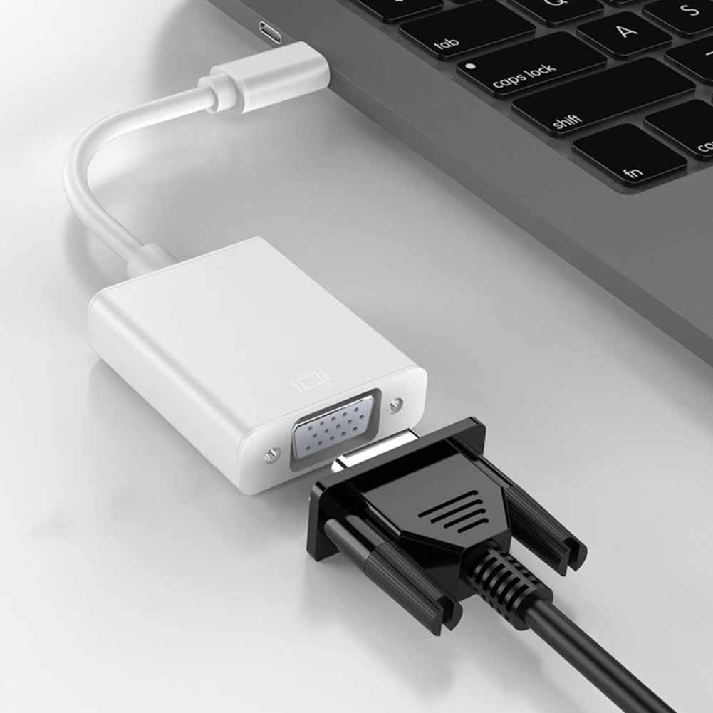Adaptador USB-C a VGA Rayoshop con Resolución 4K