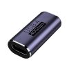 Adaptador EON USB-C hembra a hembra en color gris metálico con soporte USB 4.0 de 40 Gbps y carcasa resistente.