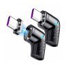 Conectores magnéticos USB-C EON de gris oscuro, con carga rápida de 100 W y diseño en ángulo recto para transferencia de datos estable.