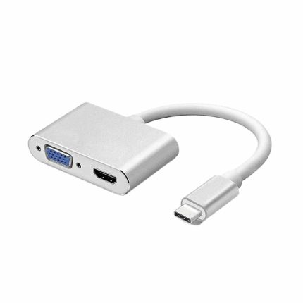 Conecta tu USB-C a HDMI o VGA fácilmente