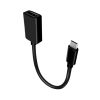Adaptador USB-C a DisplayPort EON negro, con cuerpo de plástico y metal, conexión macho USB-C y hembra DisplayPort para video 4K 60 Hz.