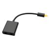 Divisor de audio óptico Toslink negro de Rayoshop Chile, con 1 entrada y 2 salidas, conectores metálicos y cuerpo en ABS para señal digital.