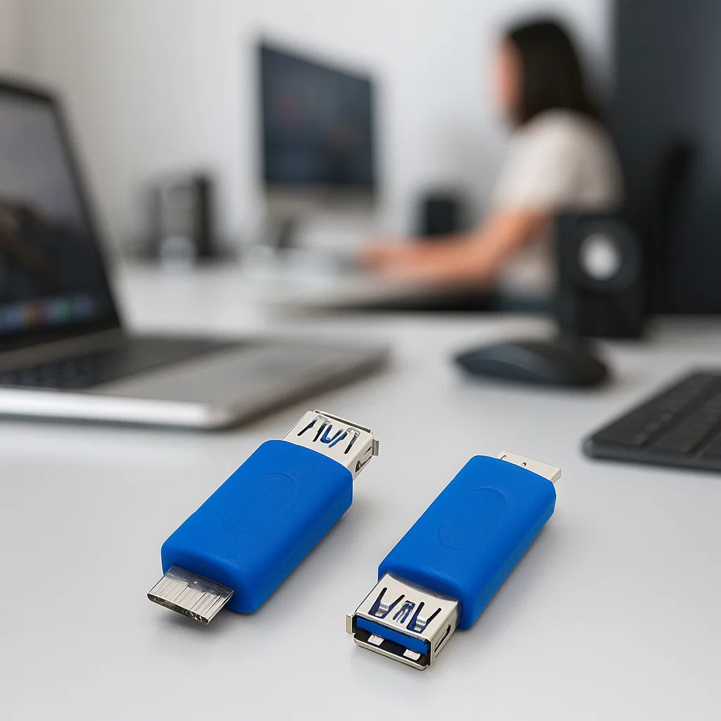 Adaptador MicroB a USB para respaldo de datos Rayoshop