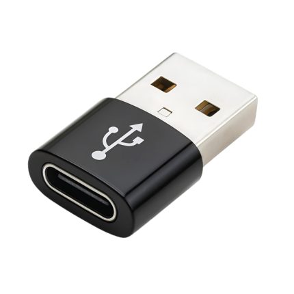 Adaptador USB a USB-C metálico color aluminio Rayoshop