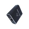 Splitter Doble RJ45 EON negro con entrada RJ45 y dos puertos de salida, compatible con cables UTP Cat5, Cat5e, Cat6, Cat7 y Cat8 a 1000 Mbps.