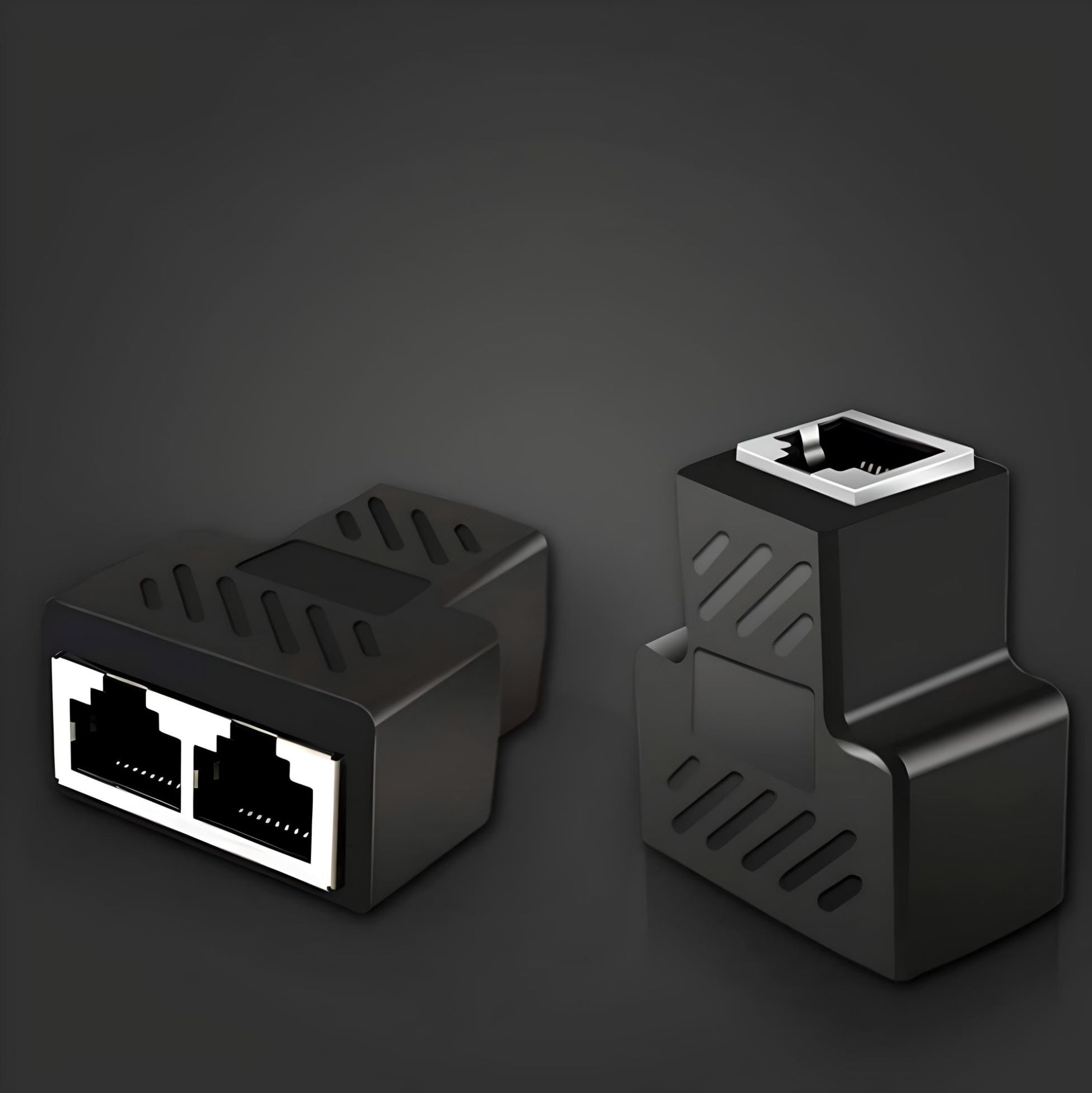 Adaptador Splitter RJ45 Rayoshop - Divide una conexión a dos dispositivos