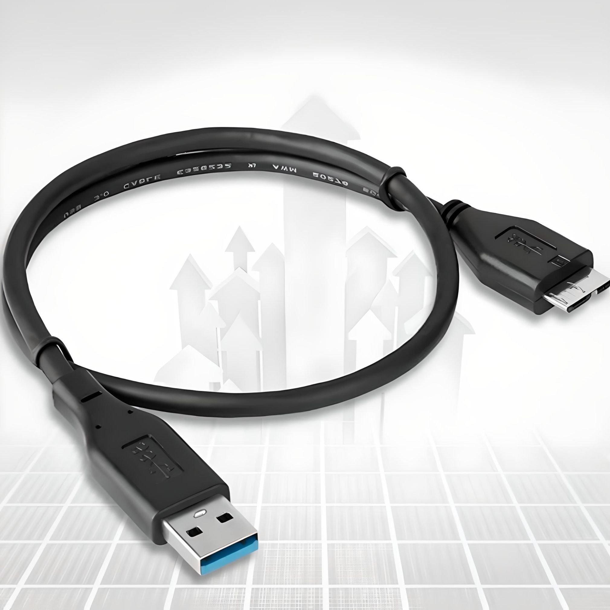 Cable USB a Micro B 0.3M 5Gbps EON para discos duros externos - Rayoshop