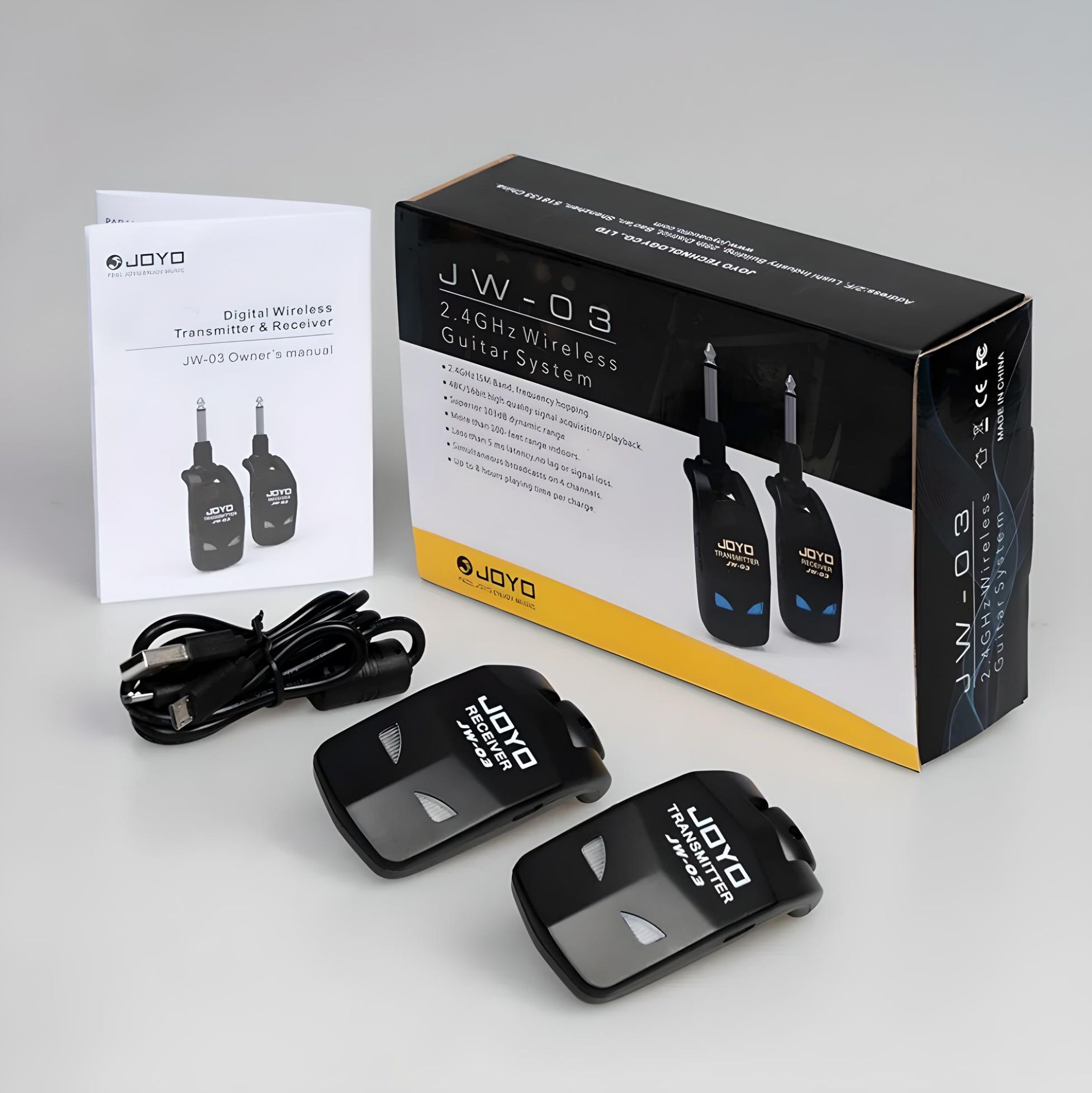 Sistema de guitarra inalámbrica 24GHz Rayoshop, con un alcance de hasta 10 metros