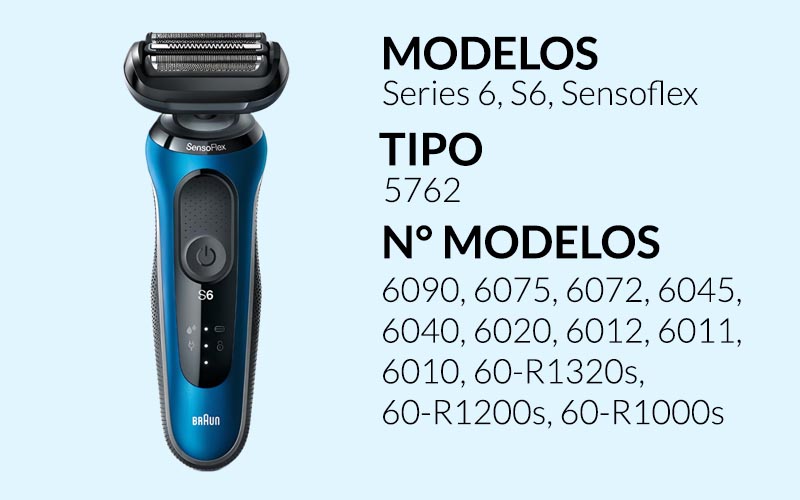 5672 Cuchilla Afeitadora Braun Series 6 Mod 1