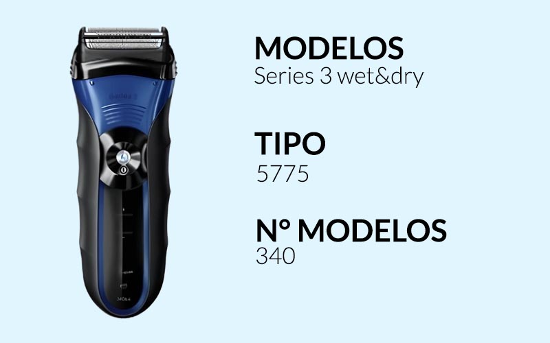 5775 Cuchilla Afeitadora Braun Series 3 wet&dry Rayoshop Chile