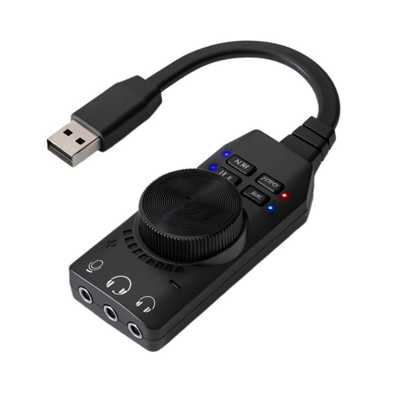 Adaptador USB sonido 7.1 para gamers Rayoshop