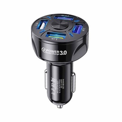 Cargador vehícular Rayoshop 4 puertos usb carga optima