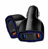 Cargador auto celular 35W Qualcomm 2xUSB USB-C rayoshop