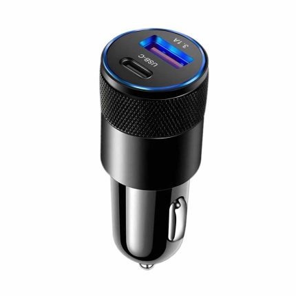 Imagen de cargador vehicular EON 18W, doble puerto USB, Rayoshop.cl