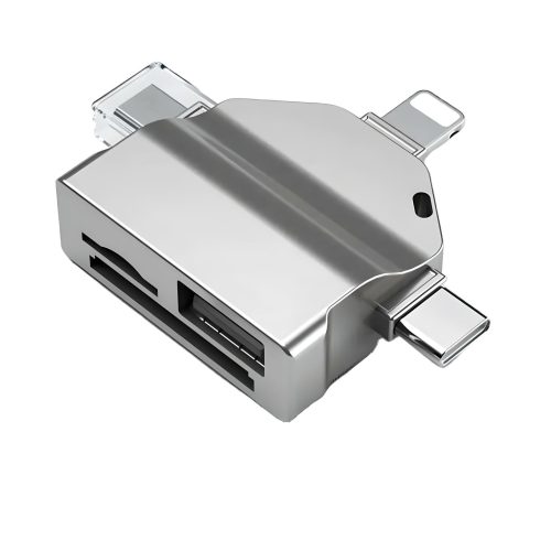 Adaptador 7 en 1 micro SD USB USB C Micro USB Lightning Rayoshop. Un accesorio imprescindible para cualquier persona que quiera estar conectado en todo momento.