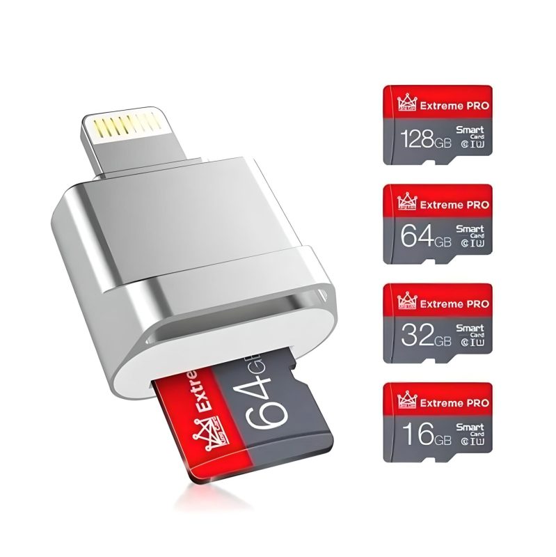 El adaptador lector tarjeta micro SD Lightning iPhone RayoShop es compacto y ligero, por lo que es fácil de transportar. Puedes llevarlo en tu bolso, maletín o mochila para utilizarlo en cualquier momento y lugar.