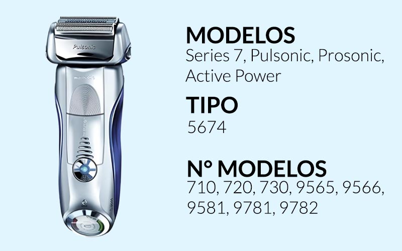 5674 Cuchilla 70S Braun Series 7, Pulsonic, Prosonic, Active Power Rayo shop chile