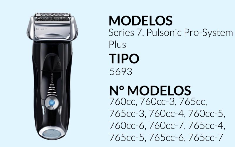 5693 Cuchilla 70S Series 7, Pulsonic Pro-System Plus Rayo shop chile
