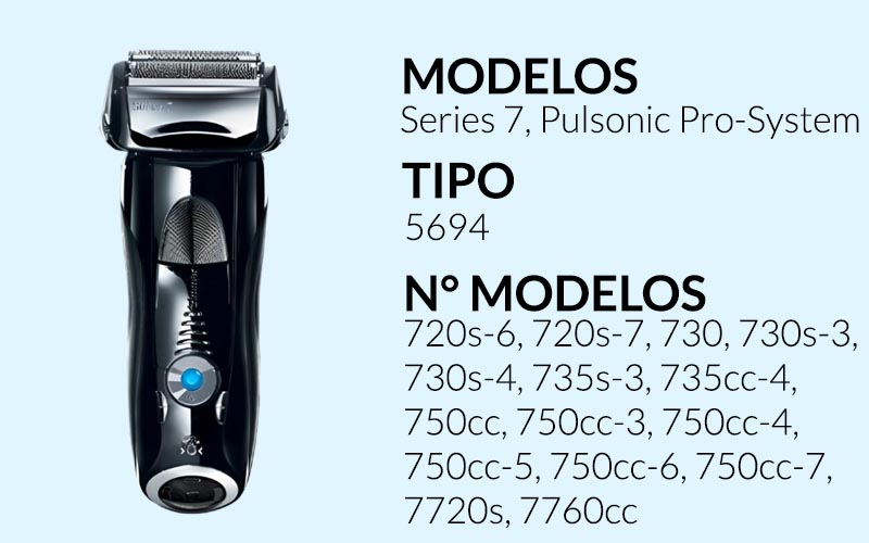 5694 Cuchilla 70S Series 7 Pulsonic Pro-System Rayo shop chile