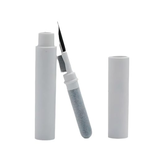 Kit de limpieza para auriculares blanco 2 piezas, con solución de limpieza.