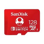 Tarjeta microSDXC SanDisk 128GB, ideal para Nintendo Switch.