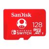 Tarjeta MicroSDXC SanDisk 128GB, compatible con Nintendo Switch.