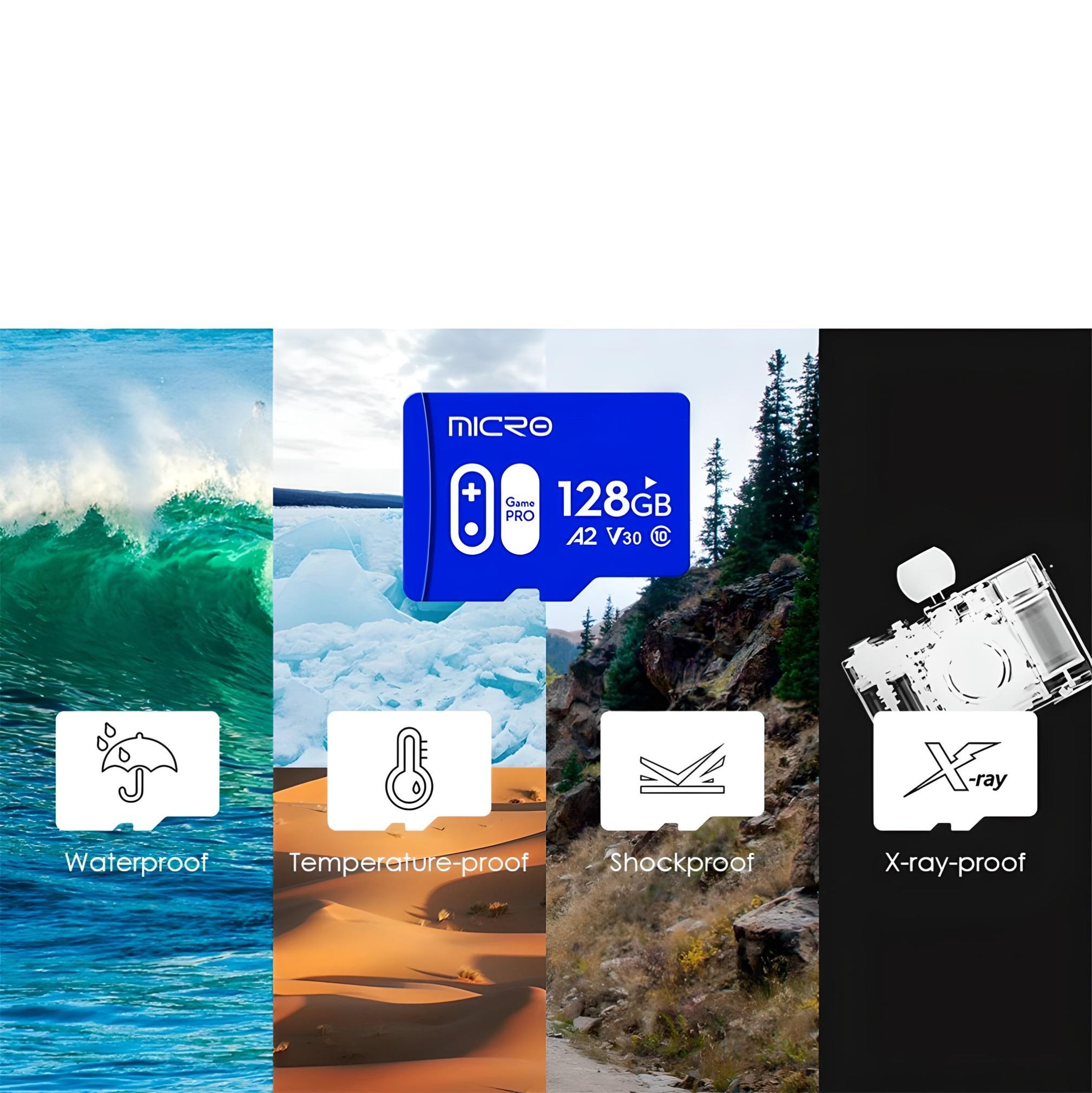 Descubre la versatilidad de la tarjeta micro SD Lexar Play de 128GB en Rayoshop, ideal para fotos, videos y más.