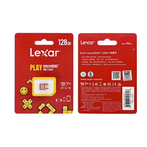 Tarjeta micro SD Lexar Play de 128GB en Rayoshop, la solución perfecta para almacenar y transportar tus archivos.