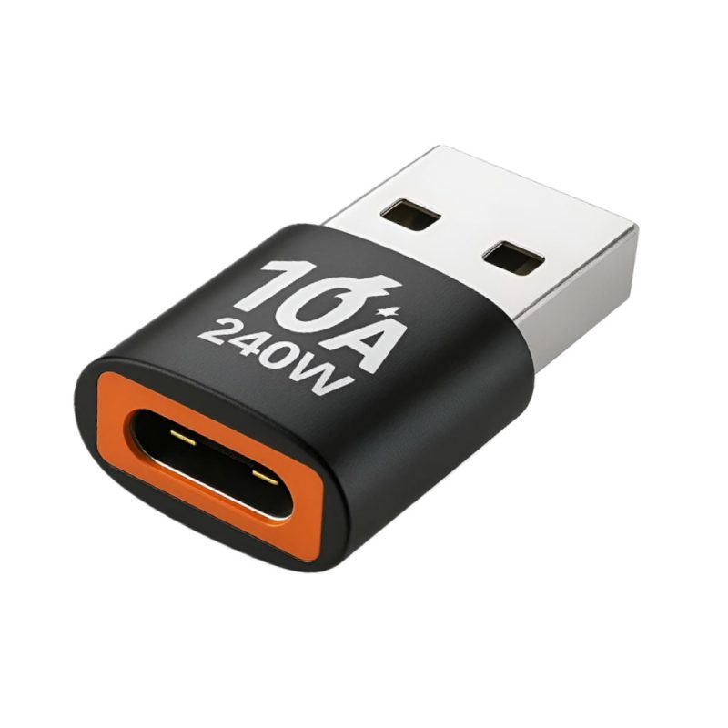 Adaptador USB-A a USB-C carga rápida 240W Rayoshop
