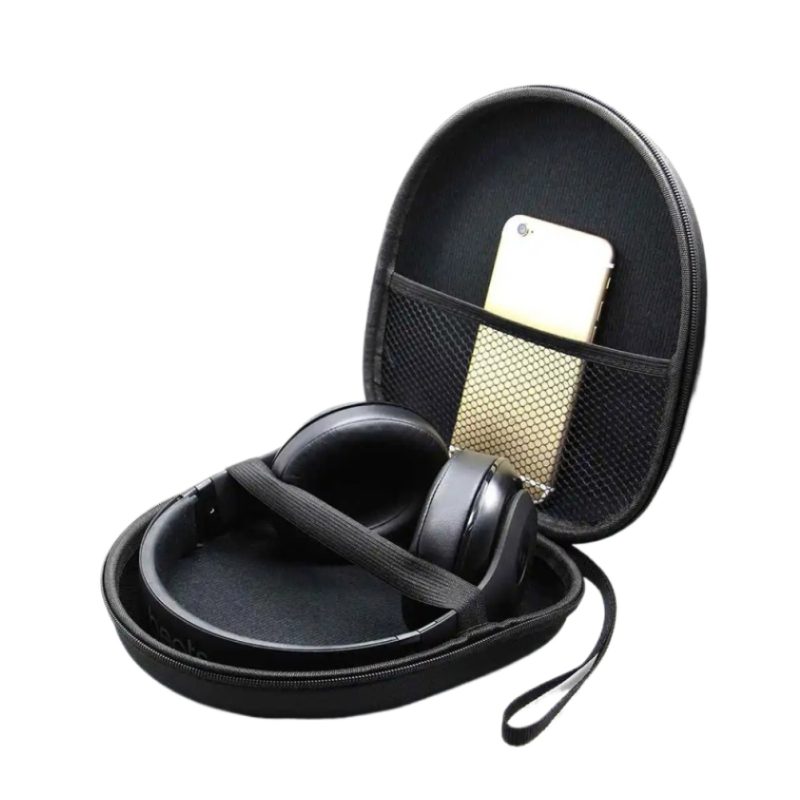 Funda rígida para guardar audífonos de viaje rayoshop