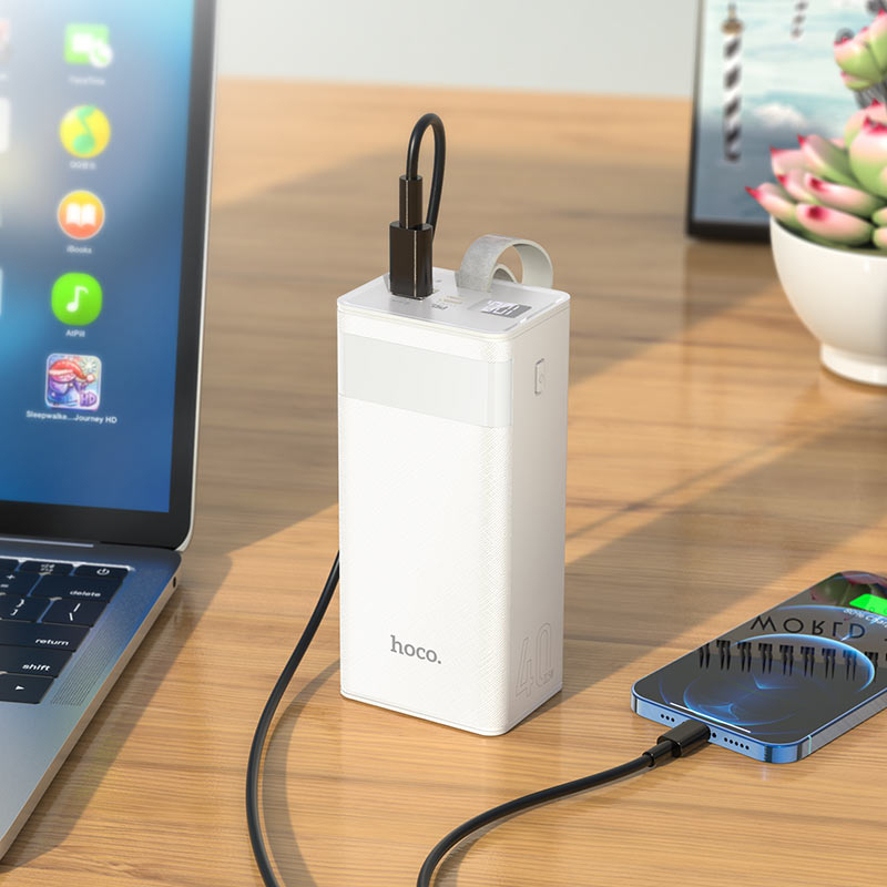 Energía confiable para todos tus dispositivos: Powerbank J86 40000 mAh - Rayoshop